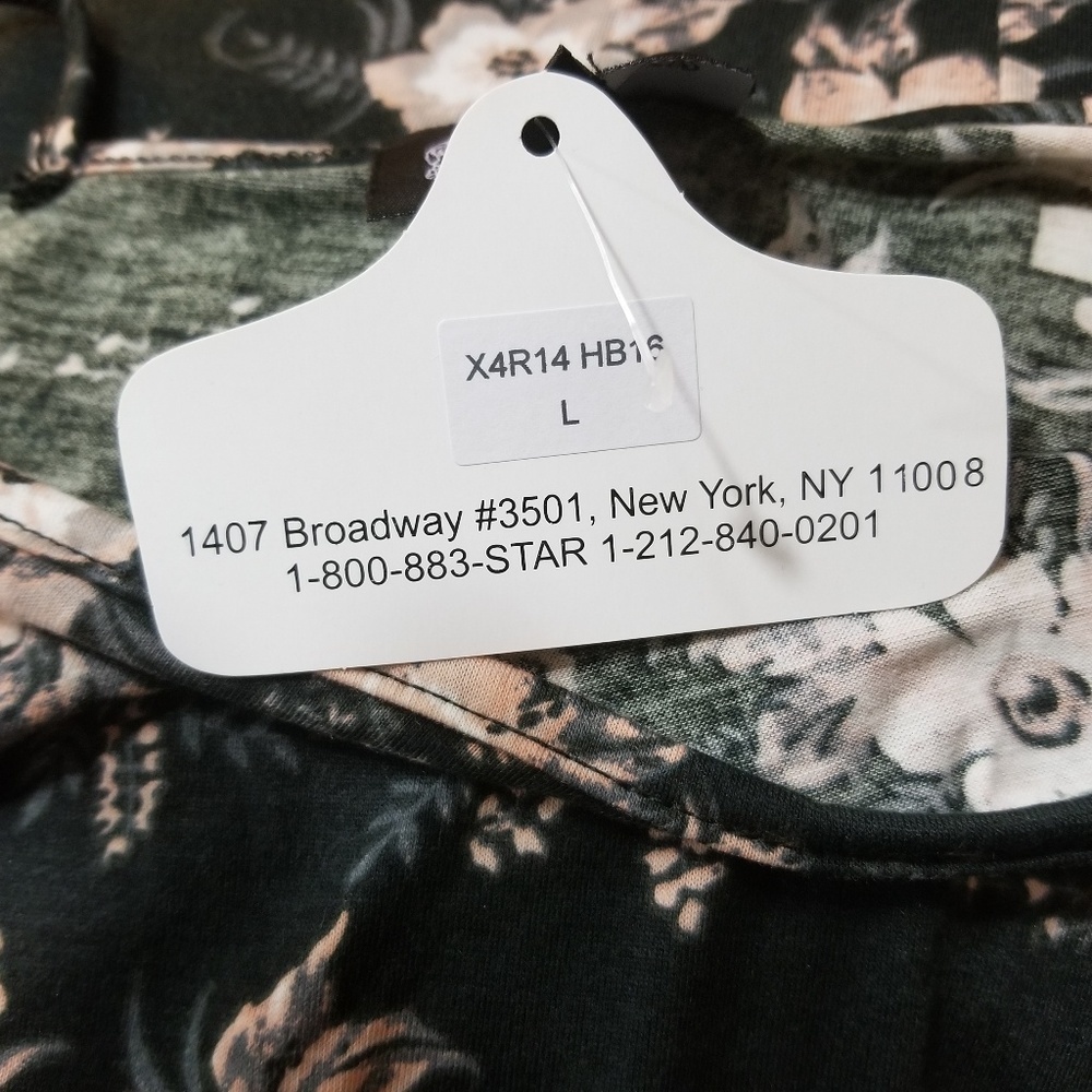 ANGIE Fit & Flare Floral Print DressBlack - Picture 6 of 8